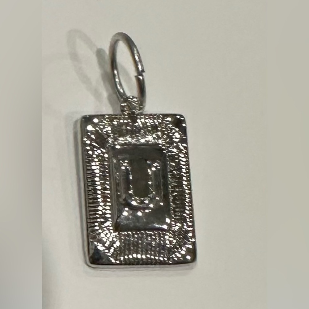 Nwt Letter Charm Pendant U 1”